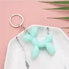 Colorful Balloon Dog Keychain Charm for Man Soft Rubber PVC Cute Women KeyChains Car KeyRing Bag Phone Pendant8751465