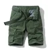 Vår sommar män last shorts bomull avslappnad passform breeches bermuda casual byxor kläder sociala 210716