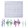 Keychains Snake Earring Harts Silicone Epoxy Casting Forms For Crafts Diy Jewelry Making Stud Pendant Key Chain Miri22