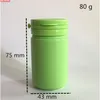 50 PCS 80 120 G Rose Vert Bleu Orange En Plastique Déchirer Pilule Bouteille 2.5 4 OZ Flip Couvercle Bonbons Emballage Livraison Gratuite De Haute qualité