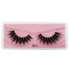 Dikke Curling 3D Valse Wimpers Volledige Strip Zachte Levendige Handgemaakte Herbruikbare Fake Washes Eye Makeup voor Vrouwen Schoonheid Gemakkelijk te dragen Roze Sticker Verpakking 10 Modellen DHL GRATIS