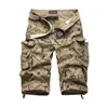 Cotton Mens Cargo Shorts Summer Fashion Camouflage Male Multi-Pocket Casual Camo Outdoors Tolling Homme Short Pants 210714