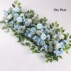 50 cm DIY fleur rangée Acanthosphere Rose Eucalyptus mariage décor fleurs rose pivoine hortensia plante mélange arc artificiel