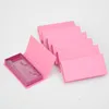 False Eyelashes 10/lot Wholesale Eyelash Packaging Box Lash Boxes Package Custom Rectangle Glitter Pink 25mm Mink Lashes Makeup Case Bulk Ve