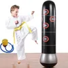 Fitness Inflatable Punching Bag Freestanding Boxing Bag Equipment for Adults Kids Play De-Stress Boxing Target Bags