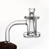 Set Banger Spinner al quarzo Accessori per fumatori con 1 perla in vetro Terp e tappo in carb 1 cono in vetro 10mm 14mm 19mm Giunto maschio/femmina trasparente per bong Dab Rig