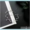 Hangers sieradenelegant gesimuleerde pearls cross mode chokers kettingen voor vrouwen eenvoudige s ketting drop levering 2021 varqk