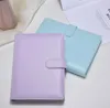 A6 New Vintage Notebook Binder Colorful Leather Notepad Cover Folder Stationery Supplies Simple Christmas Gift For Kids SN2042