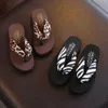 Summer non-slip children's flip-flops girls fashion Parent-child beach shoes pinch sandals female flat slipper sh247 210712