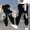 Fashionable Autumn Kids Sport Pants Loose Camouflage Joggers for Big Boys Teenage Elastic Waist Trousers Spring Clothes 211103