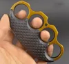 Clamp Anti-Slip Metal Knuckle Duster Säkerhetsförsvar Fyra Finger Knuckle Självförsvarsutrustning Armband