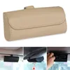 Andra interi￶rstillbeh￶r universal bilsolglasinnehavare Sun Visor Gelgasses Case Holders Pu Solglas￶gon Clip Storage Fashion