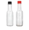 NEW5oz Round Glass Sauce Tomata Clear Woozy Bottles with Dripper Inserts 150ml with Screw Caps RRD11973 sea way