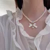 Chokers Beads Jewelry Gift Simple Elegant Pearl Collar Sweater Female Sweater Chain Clavicle