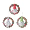 Hängande non-woven hatt med hjärta rotting svenska santa gnome handgjorda figure hem ornament jul dekoration leksaker bord dekor