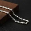 BOCAI Nowy Trendy 100% Pure S925 Silver Jewelry Retro Starlight Cylinder Oryginalny Kreatywny Osobowość Mężczyźni i Kobiety Naszyjnik