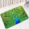 Maty do kąpieli Chiński styl zwierząt Mata łazienkowa Eleganckie Peacocks Wzór antypoślizgowy Dywan Drzwi Drzwi Home Decor Kuchnia Drzwi Dywan