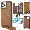 حالات هاتف أزياء لـ iPhone 15 Pro Max 14 15 Plus 13 12 11 14 Pro Max XR XSMax Shell Leather Leather Multi-Function Cover Walk