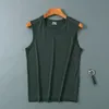 2021 ice silk mesh vest summer tops sports fitness loose plus size hollow sleeveless tank men Breathable basketball uniform