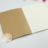 Brown kraft cover stitching notepad school exercise soft daily notebook with line soft copybook vintage notepads for office and school DH8576