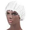 Bonnet/crâne casquettes soins des cheveux longs femmes mode Satin Bonnet casquette nuit couleurs tête Beanie Wrap chapeau sommeil chapeaux 18 femmes soie