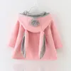 Baby Meisjes Jas Winter Lente Baby Meisjes Prinses Jas Jas Konijn Oor Hoodie Casual Bovenkleding Voor Meisje Zuigelingen Kleding 252 Z2