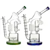 Unique Narguilés Énorme Recycleur Bong En Verre Plate-Forme Pétrolière 13 "Bongs Cage À Oiseaux En Nid D'abeille Grandes Conduites D'eau Bubbler Matrix Sidecar Avec Bol