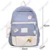 Backpack süße trendige Nylon Frauen weiblich harajuku school bag College Buch Lady Badge Rucksack Kawaii Mode Girl Bag Student 202211