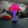 2 3 4 6m hauteur Party supply champignon gonflable géant coloré vif avec des lumières led pour les événements de festival en plein air248K