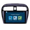 Araba DVD Radyo Çalar GPS Navigasyon Sistemi Mitsubishi Mirage 2012-2016 Ile HD Dokunmatik Ekran SWC 9 inç Android 10