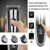 Kemei Hair Trimmer Electric Clipper Beauty Kit Multifunction Men's Shaver Beard Cordless Cutting Machine LCD Display 5 220216