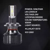 2 pcs lâmpada H4 H7 H1 H3 H3 H11 6000K Low High Beam LED Farol Luz Luz apenas para 24V