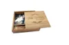 Ahorn-Fotoalbum, Holz, USB + Box, Memory Stick, 8 GB, 16 GB, 32 GB, 64 GB, 128 GB, Fotografie, Geschenk, kostenloses Logo (170 x 170 x 35 mm)