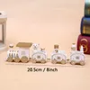 New Christmas Toy Cartoon Train Painted Wood Christmas Decoration For Home With Santa Bear Xmas Kid Toys Christmas Gift Ornament XVT1072