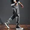 Men's Fashion Pants Elastic Band Overweight Large Size Jeans Cowboy Trousers Male Fashionable Patchwork Streetwear Plus Size Man 210622