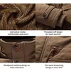 Male Military Jackets Warm Parkas Men's Winter And Coats Fleece Hooded Thermal Thicker Outerwear 211110