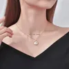 12 Znak Znak Znak Naszyjka Horoskop Waga Crystaliczne Wisiorki Charm Star Znak Choker Astrology Naszyjniki dla kobiet -dziewczyny biżuteria mody wola i piaszczysta