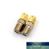 Um ou 2pcs F Digite Jack Feminino para SMA Macho Plug Reta RF Adaptador Coaxial F Conector para SMA Conversor Tom de Ouro Preço de Fábrica Especialista Qualidade Mais Recente Estilo