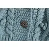 Vrouwen Knit Vest Vest Gem Buttons Mouwloze bijgesneden Trui Vest Casual Mode Chique Woman Gebreide Tops 210709