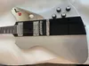 Burn Paul Stanley Metallic Silver Sparkle Thunderbird غيتار كهربائي أسود شريط أعلى، Abalone Block Inlay، Mirror PickGuard، Mini Humbucker Sickups، Frover Tuners