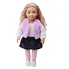 18 pollici American Girl Doll Clothes G irl toysl gonna a tre pezzi Set abbigliamento