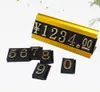 Big Label Counter Shelf Desk Top Sign Jewelry Combined Pricing Cube Digital ¥ Metal Price Tag Holder