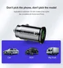 3.1A High Speed Dual Ports PD USB-C car charger 18w fast charging typec QC 3.0 mini car charger for samsung iphone huawei