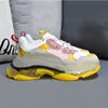 Old Dad Triple S Casual Shoes men women with Crystal Sole Black White Girl Pink Orange Rose Womens 17W triples Sport Sneaker Street Fashion Designer Trainers Size 36-45