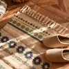 TASSEL mattor till sovrum Marocko dörrmatta vardagsrum matta utomhus flätat golv mattor badrum fot pad heminredning 220301