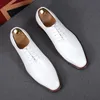 Luxury Style Men's Business Prom Shoes Imitation ostrich pattern Wedding Pointed Toe Men Flats Loafers Footwear