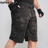 Refreire Gear Mäns Camo Armé Taktisk Kort Byxor Militär Combat Multi Pocket Cargo Shorts Soldat Sommar Vattentät Arbete 210716