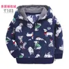 Toddler enfants manteaux polaire garçons veste enfants vêtements dinosaure filles arc-en-ciel bébé fille manteau printemps automne 211204