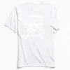 Klasyczna Czarna Koszulka Mężczyźni 80. Tshirt Hippie Peace Van Tops Tees for Schoad Day Crew Neck 100% Bawełna Krótki Rękaw T-Shirts 210629