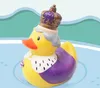 Детская ванна утка игрушка душ вода плавающая британская королева резиновый ребенок смешные игрушки новизны подарок